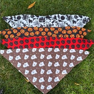Halloween Themed Dog Bandana Set of 4 for Large Dog 🐩🐾🦴 New